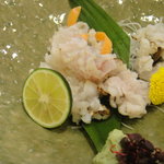 和風花紋 - 活け鱧焼き霜