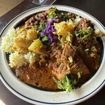 negombo33 - 3種盛り ラムキーマ、ポークビンダル、ビーフ
