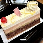 アテスウェイ - ユズ　ショコラベースでザクザクした食感とムースの滑らかさにゆずの風味の絶妙にマッチして、この日の1番でした