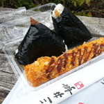 川井亭 - おにぎり＆えびフライ