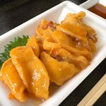 雄勝湾直送海鮮浜焼き 青木水産 - ホヤ刺身（税込500円）