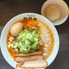 北上辛麺 舞嵐鬼 - 北上辛麺(舞)+１鬼+味玉+チーズ