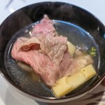 うを徳 - 2026.4 花山椒しゃぶしゃぶ（松阪牛肩ロース、鴨川産黒ムツ5kgサイズ、物集女産筍、真鯛の白子）