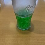 ジョイフル - ドリンク写真:メロンソーダ。
