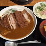 かすみや - 厚切り豚ロースカツ　カレー定食