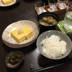 なん天 - 御飯＋味噌汁＋出汁巻き+香の物