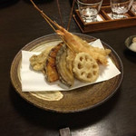 なん天 - コースの天麩羅