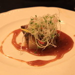 福寿荘別館　はいふう - 2012年12月　牛ロースと蕪のステーキ　五色野菜添え
      