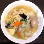 松福 - 料理写真:タンメン　ハーフ＋味付けたまご