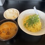 風来房 - 黄龍の麺温盛りを半飯付きで
