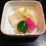 鳥常本店 - お新香