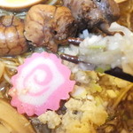 ミカサノ食堂 - ミカサノセット　８５０円　ミカサノ鶏もつラーメンのアップ　【　２０１５年２月　】