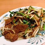日高屋 - 料理写真:ニラレバ炒め(単品 580円)