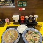 松軒中華食堂 - 料理写真:あさり塩ラーメン（並盛）+単品レバニラ炒め
