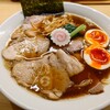 長岡食堂 - 味玉醤油半チャーシューメン(大)