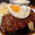 大阪トンテキ - トンテキ定食+目玉焼き