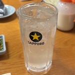 炭火焼肉･ホルモン モツの天満屋 - すっぱいレモンサワー