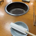 炭火焼肉･ホルモン モツの天満屋 - テーブル席へ