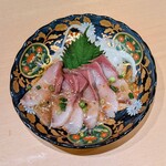 紅炎 - ハマチ柚子カルパッチョ　858円