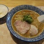 自家製麺 のぼる - 醤油+ライス