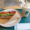 Alison Cafe - ＢＬＴサンド＆アイスカフェラテ。