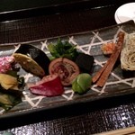 くろぎ - 本日の八寸。春爛漫の一皿ですた。。。