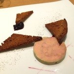 アベー - フォアグラテリーヌ 自家製ブルーベリージャム ブリオッシュトースト