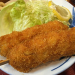 泰平 - 串カツ定食も肉厚〜♬