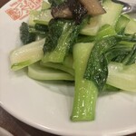 銀座天龍 - 青菜の炒め。