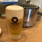 六角橋ホルモン 大夢 - ランチビール300円❣️