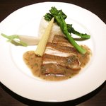 アルファカフェ - Cランチ 1580円 の北海道直送アイナメのポワレ