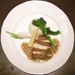 アルファカフェ - Cランチ 1580円 の北海道直送アイナメのポワレ