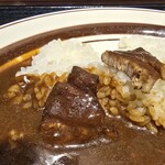 カレー専門店 クラウンエース - ポーク肉。