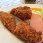 一正亭 - 牡蠣フライ＆白身魚のフライ