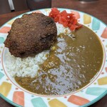 ふくてい - 日替わりサービスの「メンチカツカレー（税込640円）」