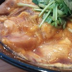 かしわ屋源次郎 博多シティ - 親子丼 特上（鶏もつ入り） \1,200