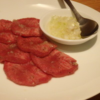 焼肉 矢澤 東京 - 上タン薄切り