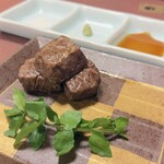 浅草今半 - 姫路和牛炭火焼サイコロ