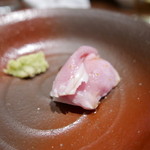 鳥茂 - ガツ湯引き昆布締め