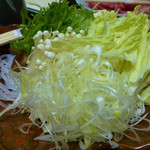 那須温泉　山楽 - ２０１５年２月　しゃぶしゃぶ用の野菜