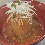 海の公園かき小屋 - 味しみしみ♪貝出汁で炊いたそぼろ大根