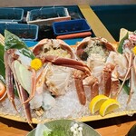 日本料理 松江 和らく - かにの船盛り