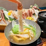 日本料理 松江 和らく - かにしゃぶ