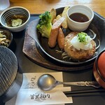 首里殿内 - あぐー豚のハンバーグ定食