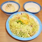 Matsuya - ポテトと生野菜・温泉玉子付