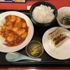 餃子の安亭 - 海老チリ定食