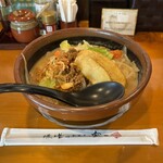 麺場 田所商店 - 料理写真:北海道味噌野菜らーめん、麺大盛り、1,000円+120円税別。