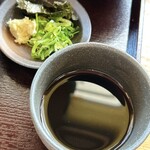 饂飩 梵蔵 - 薬味とうどんつゆ