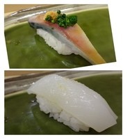 鮨辰巳 - ＊鯖・・これもきれいな切り身です、美味しいとか。
                ＊烏賊