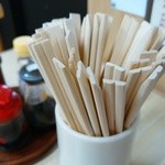 あほだら亭 - 竹の割り箸。